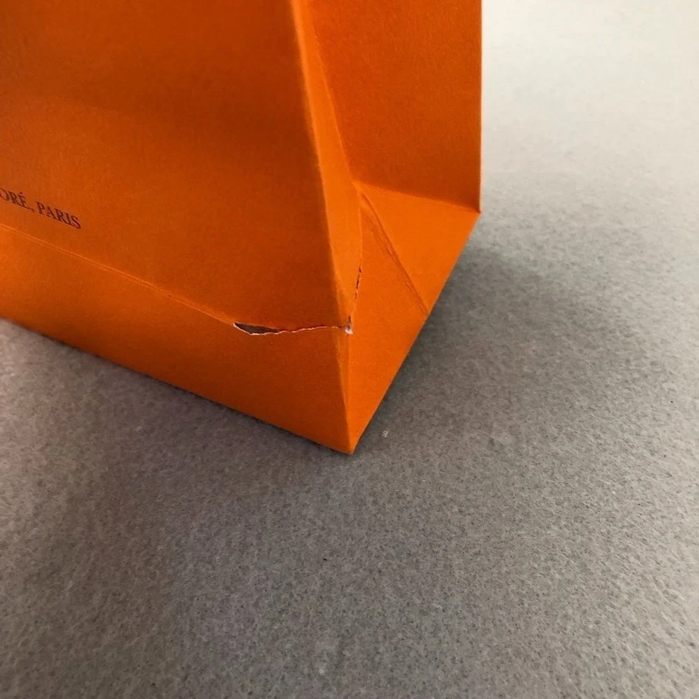 Hermes‎ Authentic Orange Gift Shopping Bag Medium Rectangle 8.25x11.5x3.25 Lot